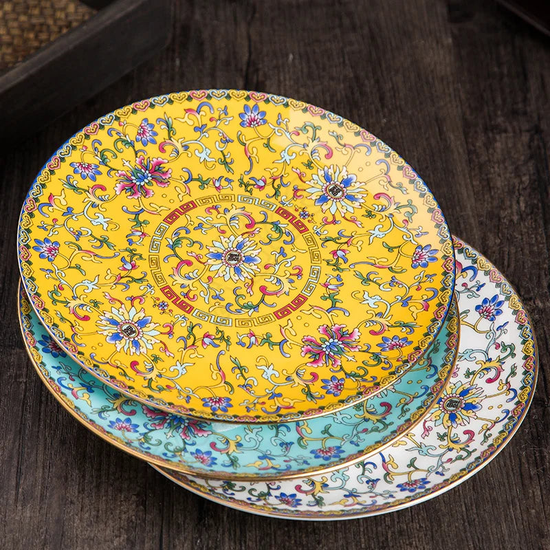 assiettes-chinoises-motifs-dor-s