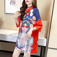 robe-cheongsam-imprim-e-manches-longues