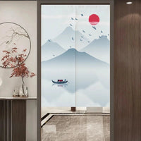 abat-jour-chinois-rideau-peinture-paysage-chinois