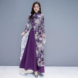 cheongsam-robe-violette-longue
