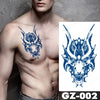 tatouage-dragon-chinois-totem-bleu