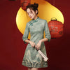 Gaun Cina Elegan Musim Semi