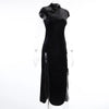 robe-chinoise-noire-vintage