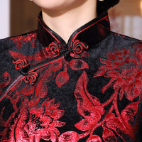 robe-chinoise-velours-rouge