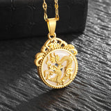 Collier Chinois Dragon Creux