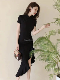 cheongsam-robe-boucle-fendu-long