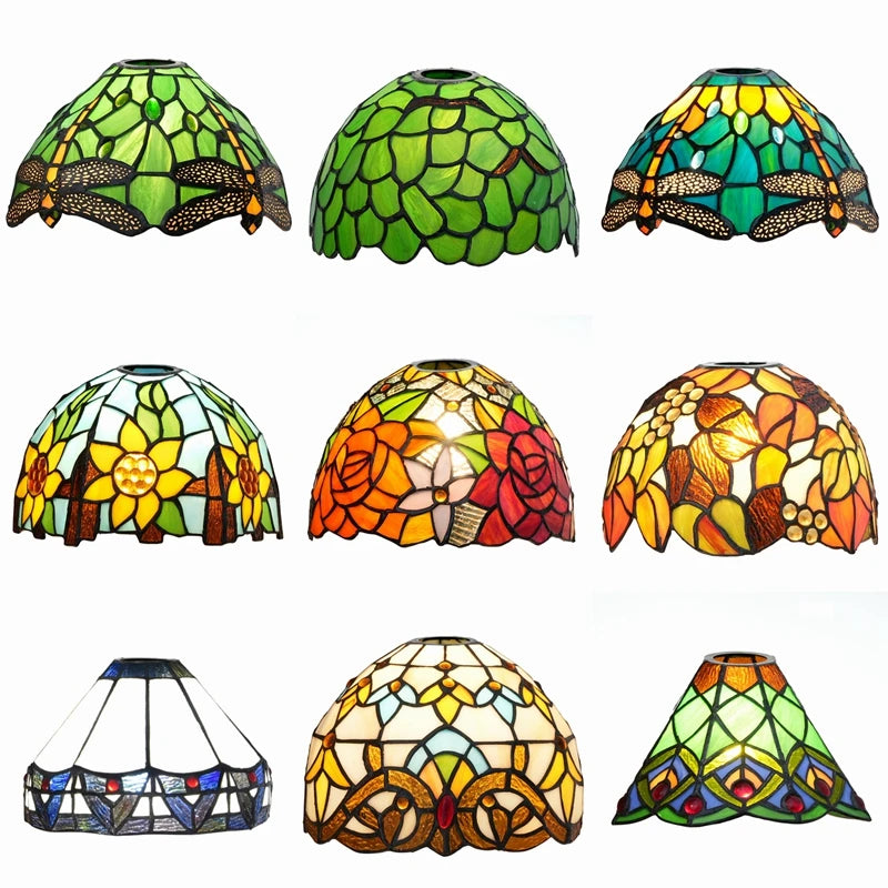 abat-jour-chinois-verre-colore-tiffany