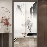 abat-jour-chinois-rideau-peinture-paysage-chinois
