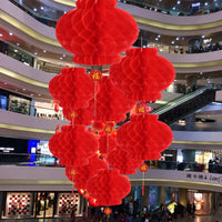 lampe-chinoise-lanternes-rouges-pliables