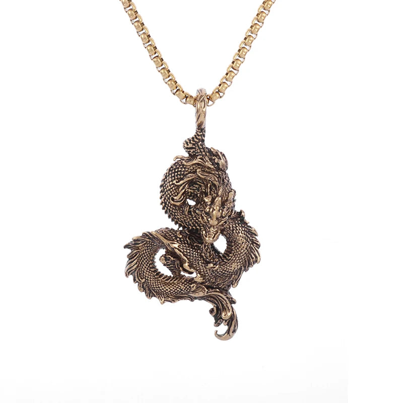 Collier Chinois Dragon Creux