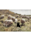 tableau-chinois-chat-noir