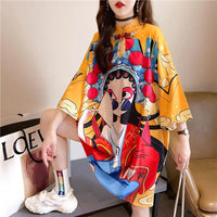 robe-cheongsam-imprim-e-manches-longues