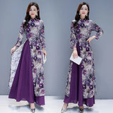 cheongsam-robe-violette-longue