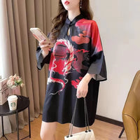 robe-cheongsam-imprim-e-manches-longues