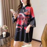 robe-cheongsam-imprim-e-manches-longues