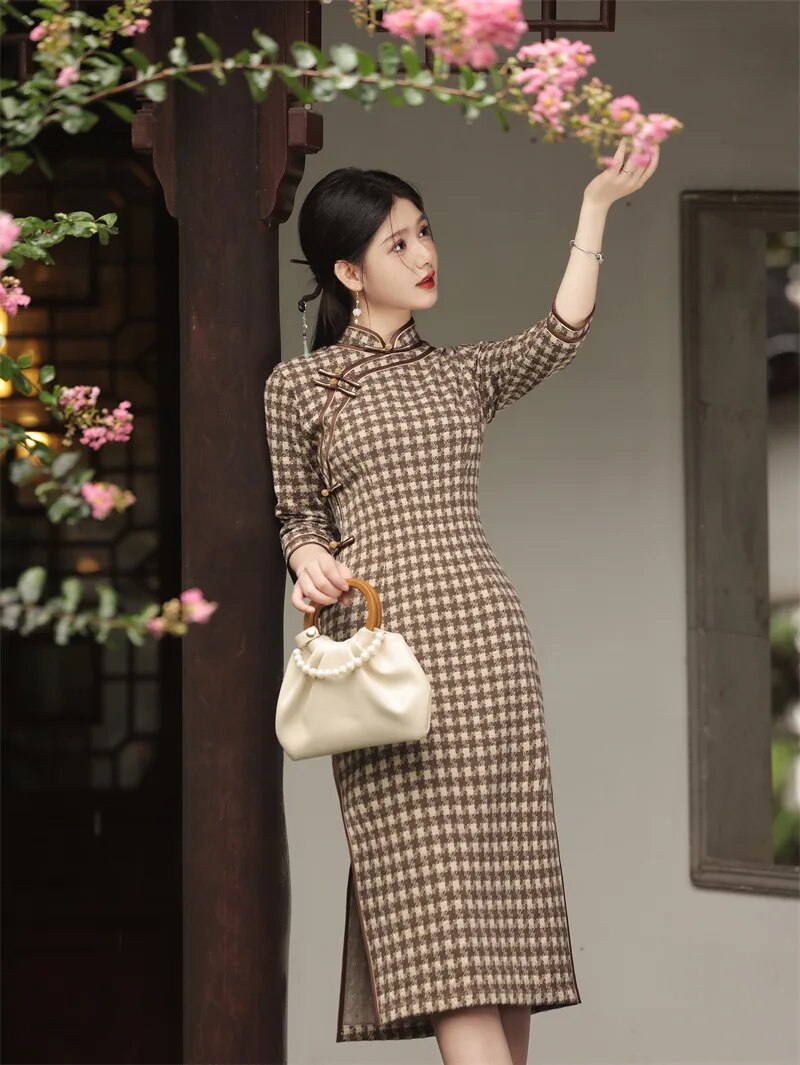 robe-chinoise-tartan