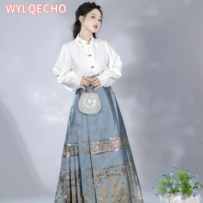 hanfu-robe-dynastie-ming-cheval