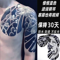 tatouage-dragon-chinois-herbes-art