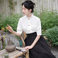 robe-chinoise-vintage-plisse
