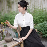 robe-chinoise-vintage-plisse