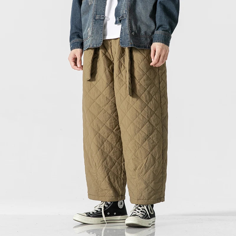 Pantalon Chinois Homme Hiver Épais