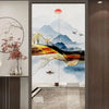 abat-jour-chinois-rideau-peinture-paysage-chinois