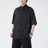 chemises-chinoises-hommes-soie-col-tang