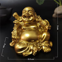 figurine-chinoise-bouddha-rieur-or