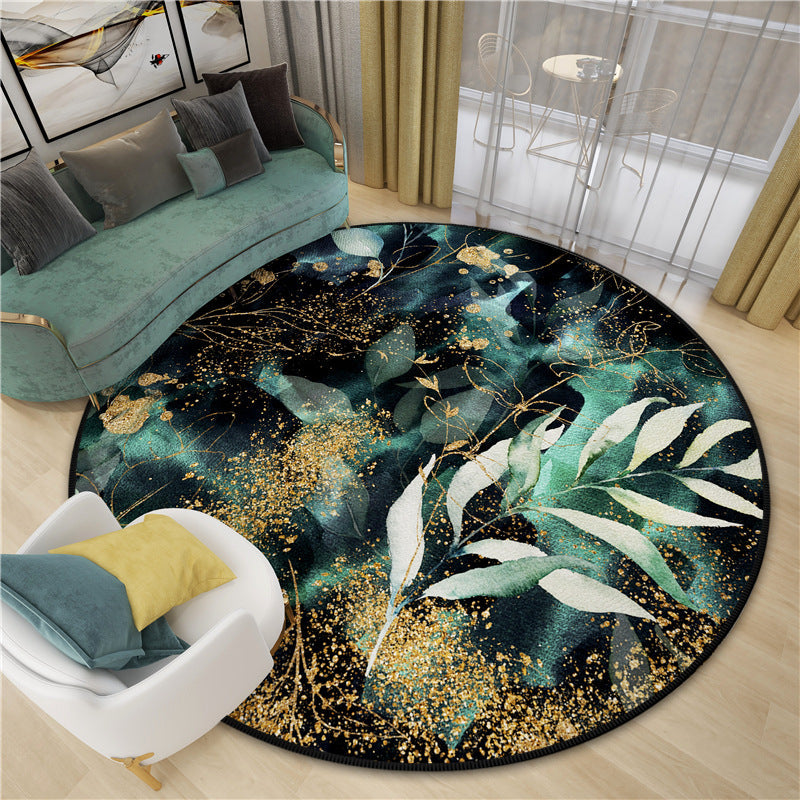 tapis-chinois-en-forme-de-cercle-vert