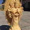 figurine-chinoise-bouddha-bois-massif