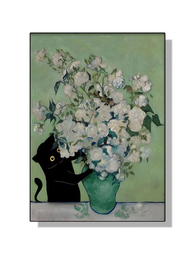 tableau-chinois-chat-noir