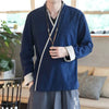 chemises-chinoises-hommes-lacets-gilet-fin