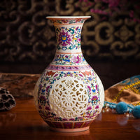 vase-chinois-cloisonne-bleu