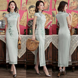 cheongsam-robe-longue-soie-dentelle