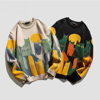 pull-chinois-tricot-hiver-chat