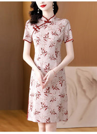 robe-chinoise-fleurs-roses