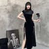 robe-chinoise-noire-vintage