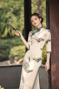 robe-chinoise-petites-feuilles
