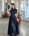 robe-chinoise-noire-style-qipao