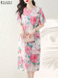 cheongsam-robe-fleurs-mi-longue