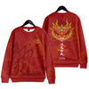 pull-chinois-rouge-motif-dragon