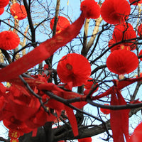 lampe-chinoise-lanternes-rouges-pliables