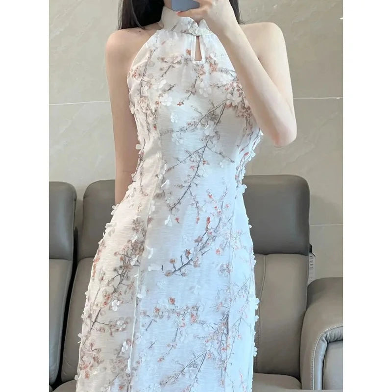 cheongsam-robe-sans-manches-col-halter