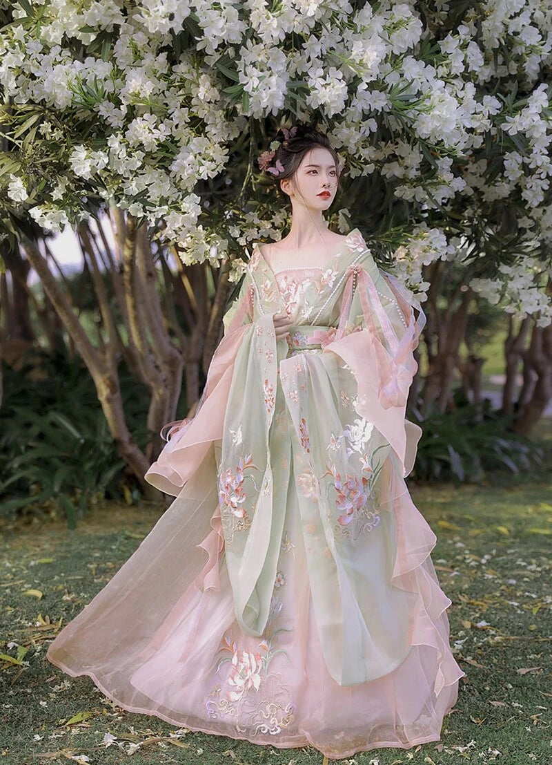 hanfu-robe-brod-e-manches-larges