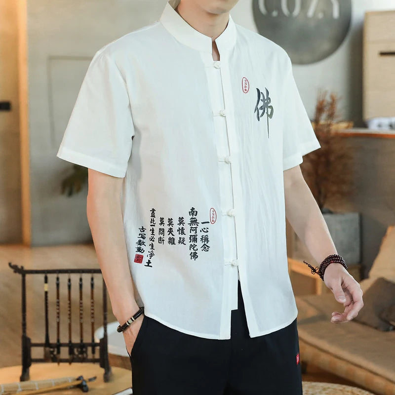 chemises-chinoises-hommes-manches-3-4