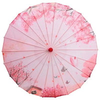 ombrelle-chinoise-soie-rose-fleurs