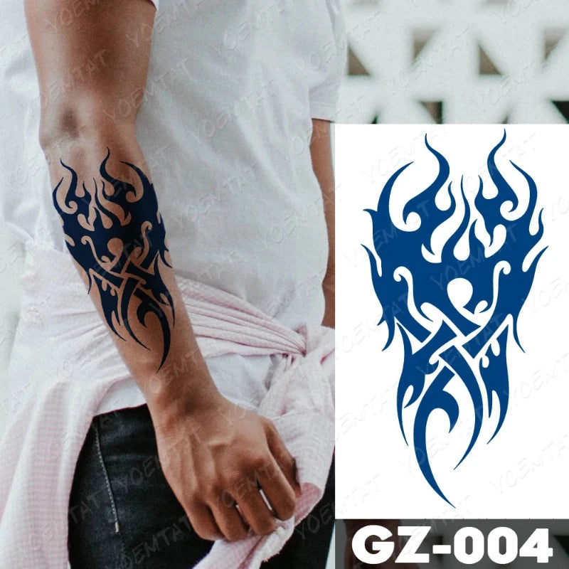 tatouage-dragon-chinois-totem-bleu