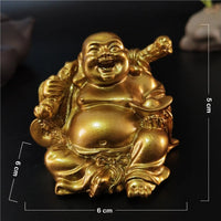 figurine-chinoise-bouddha-rieur-or