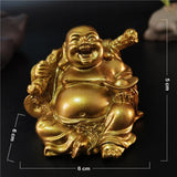 figurine-chinoise-bouddha-rieur-or