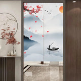 abat-jour-chinois-rideau-peinture-paysage-chinois